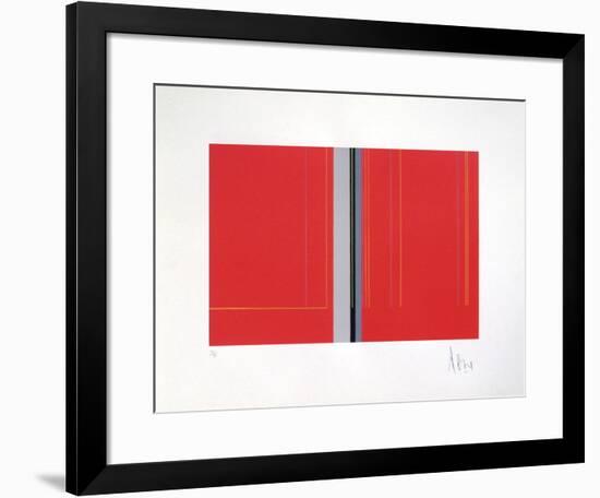 Composition Abstraite VII-Luc Peire-Framed Limited Edition