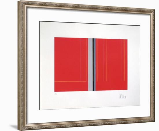 Composition Abstraite VII-Luc Peire-Framed Limited Edition