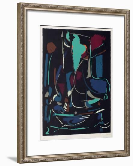 Composition abstraite XIII-André Lanskoy-Framed Premium Edition