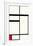 Composition avec rouge , noir et blanc, 1931-Piet Mondrian-Framed Premium Giclee Print