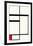 Composition avec rouge , noir et blanc, 1931-Piet Mondrian-Framed Premium Giclee Print