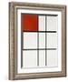 Composition B (No.II) with Red-Piet Mondrian-Framed Giclee Print