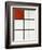 Composition B (No.II) with Red-Piet Mondrian-Framed Giclee Print