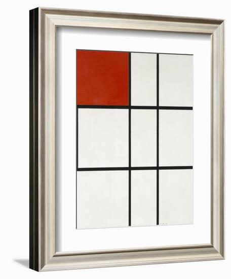 Composition B (No.II) with Red-Piet Mondrian-Framed Giclee Print