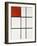 Composition B (No.II) with Red-Piet Mondrian-Framed Giclee Print