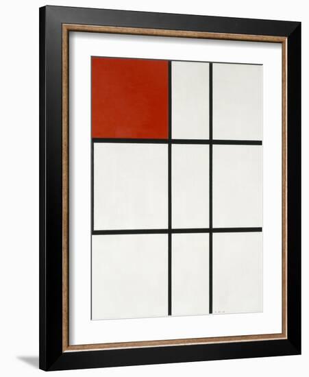 Composition B (No.II) with Red-Piet Mondrian-Framed Giclee Print