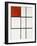 Composition B (No.II) with Red-Piet Mondrian-Framed Giclee Print