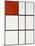 Composition B (No.II) with Red-Piet Mondrian-Mounted Giclee Print