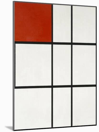 Composition B (No.II) with Red-Piet Mondrian-Mounted Giclee Print