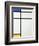 Composition Blue, Yellow and White, 1936-Piet Mondrian-Framed Giclee Print