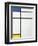 Composition Blue, Yellow and White, 1936-Piet Mondrian-Framed Giclee Print