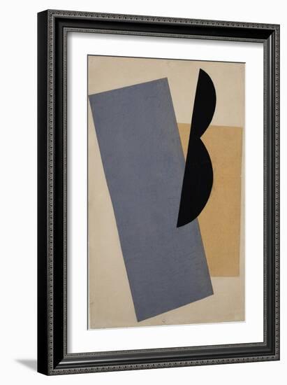 Composition (Blue-Yellow-Blac)-Lyubov Sergeyevna Popova-Framed Giclee Print