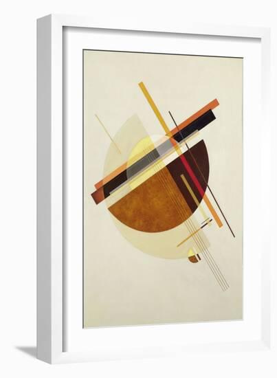 Composition, C.1947-48 (Oil on Canvas)-Felix Del Marle-Framed Giclee Print