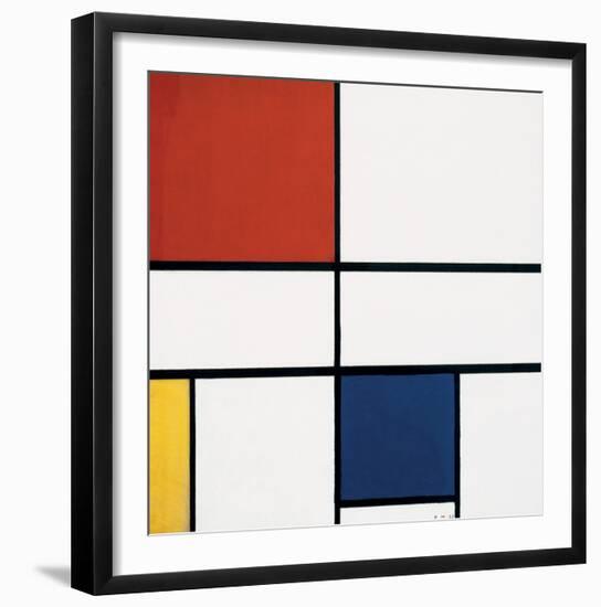 Composition C (no.III), with Red, Yellow and Blue, 1935-Piet Mondrian-Framed Art Print