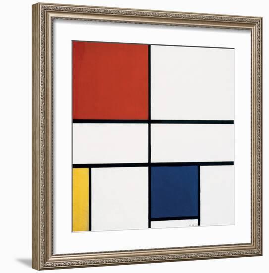 Composition C (no.III), with Red, Yellow and Blue, 1935-Piet Mondrian-Framed Art Print