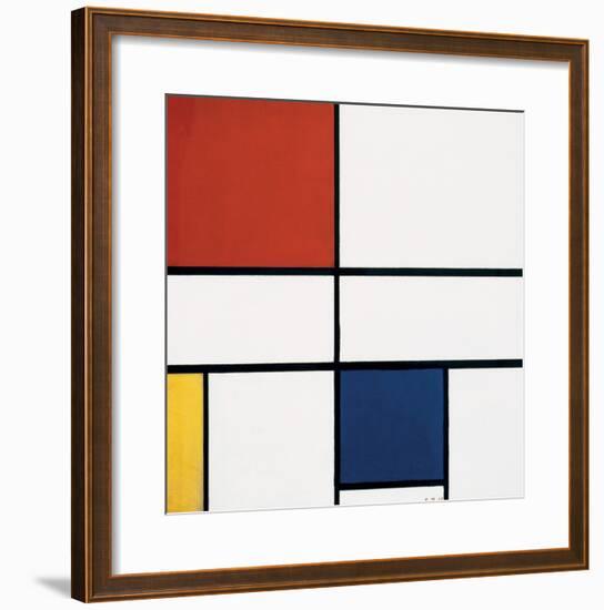 Composition C (no.III), with Red, Yellow and Blue, 1935-Piet Mondrian-Framed Art Print