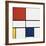 Composition C (no.III), with Red, Yellow and Blue, 1935-Piet Mondrian-Framed Art Print