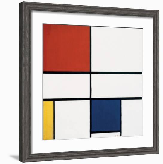 Composition C (no.III), with Red, Yellow and Blue, 1935-Piet Mondrian-Framed Art Print