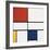 Composition C (no.III), with Red, Yellow and Blue, 1935-Piet Mondrian-Framed Art Print