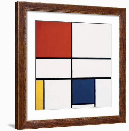 Composition C (no.III), with Red, Yellow and Blue, 1935-Piet Mondrian-Framed Art Print