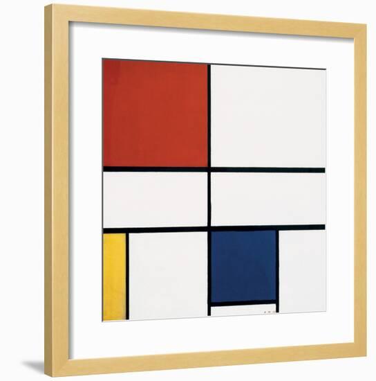 Composition C (no.III), with Red, Yellow and Blue, 1935-Piet Mondrian-Framed Art Print