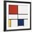 Composition C (no.III), with Red, Yellow and Blue, 1935-Piet Mondrian-Framed Art Print