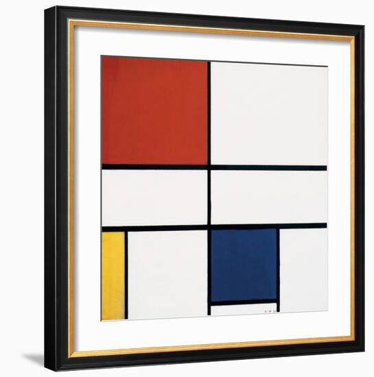 Composition C (no.III), with Red, Yellow and Blue, 1935-Piet Mondrian-Framed Art Print