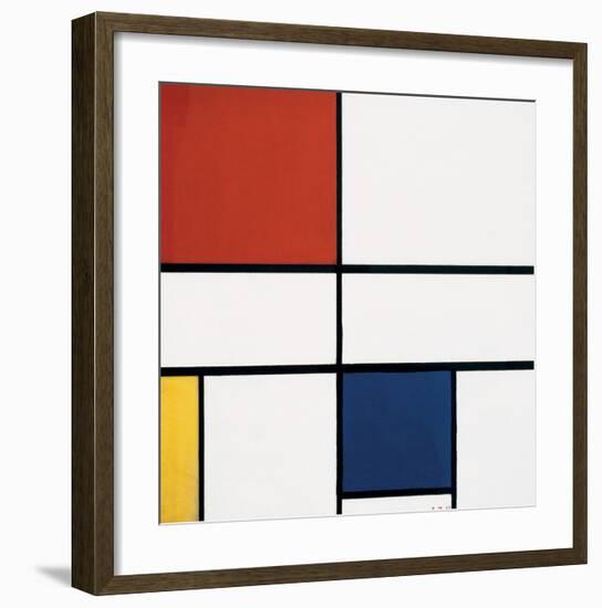 Composition C (no.III), with Red, Yellow and Blue, 1935-Piet Mondrian-Framed Art Print