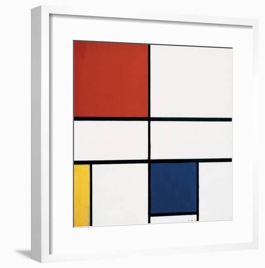 Composition C (no.III), with Red, Yellow and Blue, 1935-Piet Mondrian-Framed Art Print