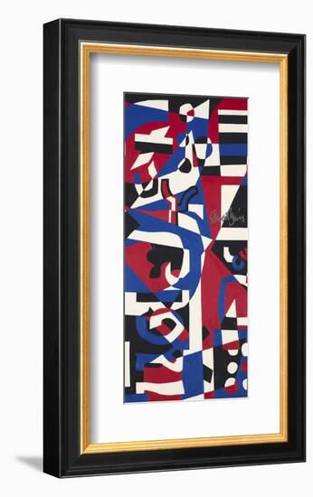 Composition Concrete (Study for Mural), 1957-1960-Stuart Davis-Framed Art Print