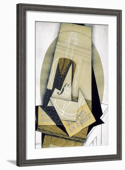 Composition du Violon (Composition with Violine), 1915-Juan Gris-Framed Giclee Print