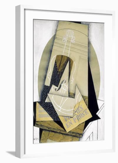 Composition du Violon (Composition with Violine), 1915-Juan Gris-Framed Giclee Print