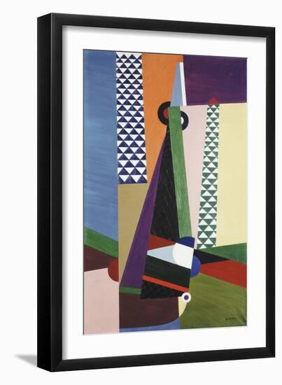 Composition Geometrique-Georges Valmier-Framed Giclee Print