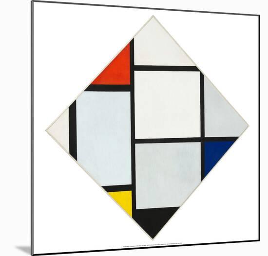 Composition II in Red, Blue, and Yellow, 1930-Piet Mondrian-Mounted Art Print