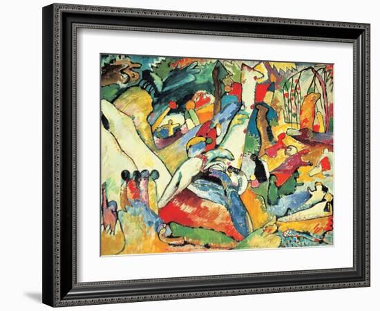 Composition II Sketch, 1910-Wassily Kandinsky-Framed Art Print