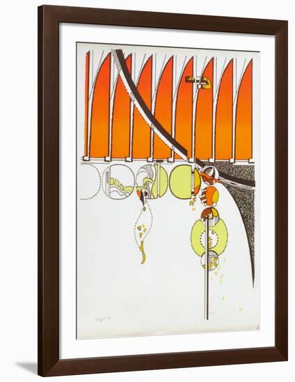 Composition II-Iaroslav Serpan-Framed Serigraph