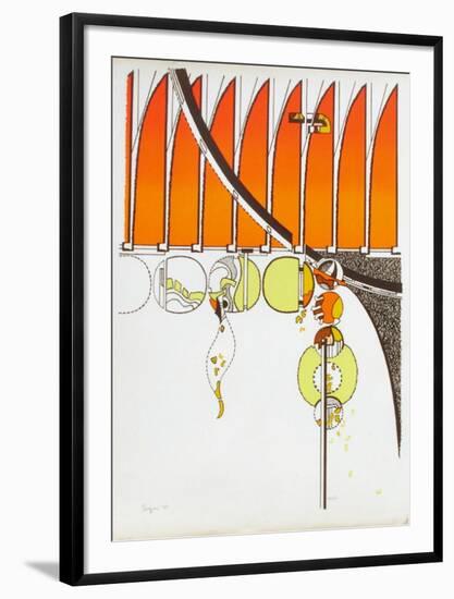 Composition II-Iaroslav Serpan-Framed Serigraph