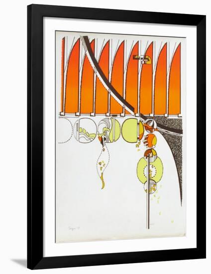 Composition II-Iaroslav Serpan-Framed Serigraph