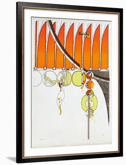 Composition II-Iaroslav Serpan-Framed Serigraph