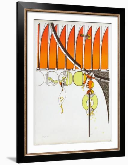 Composition II-Iaroslav Serpan-Framed Serigraph