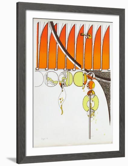 Composition II-Iaroslav Serpan-Framed Serigraph