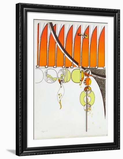 Composition II-Iaroslav Serpan-Framed Serigraph