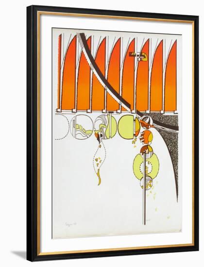 Composition II-Iaroslav Serpan-Framed Serigraph