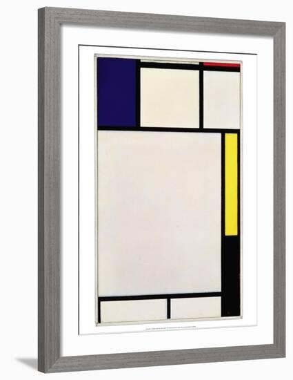 Composition in Blue, Red, Yellow and Black, 1922-Piet Mondrian-Framed Art Print