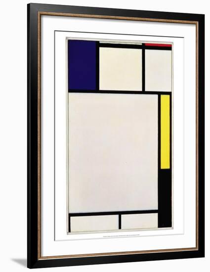 Composition in Blue, Red, Yellow and Black, 1922-Piet Mondrian-Framed Art Print