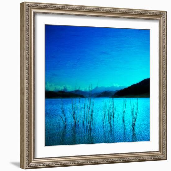 Composition in Blue-Philippe Sainte-Laudy-Framed Photographic Print