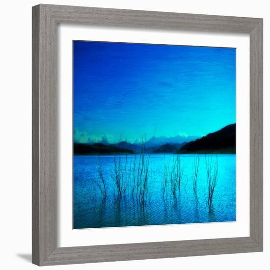 Composition in Blue-Philippe Sainte-Laudy-Framed Photographic Print