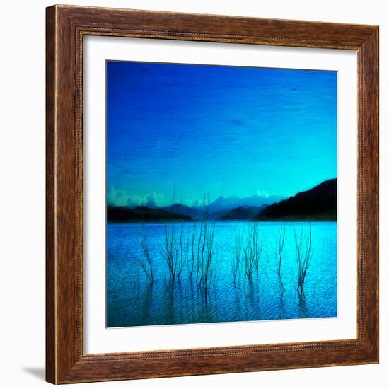 Composition in Blue-Philippe Sainte-Laudy-Framed Photographic Print