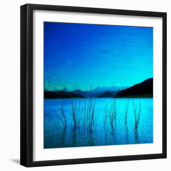Composition in Blue-Philippe Sainte-Laudy-Framed Photographic Print