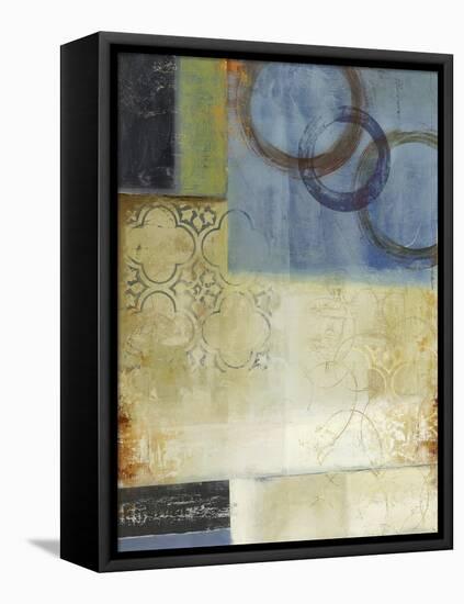 Composition in Blue-Andrew Michaels-Framed Stretched Canvas
